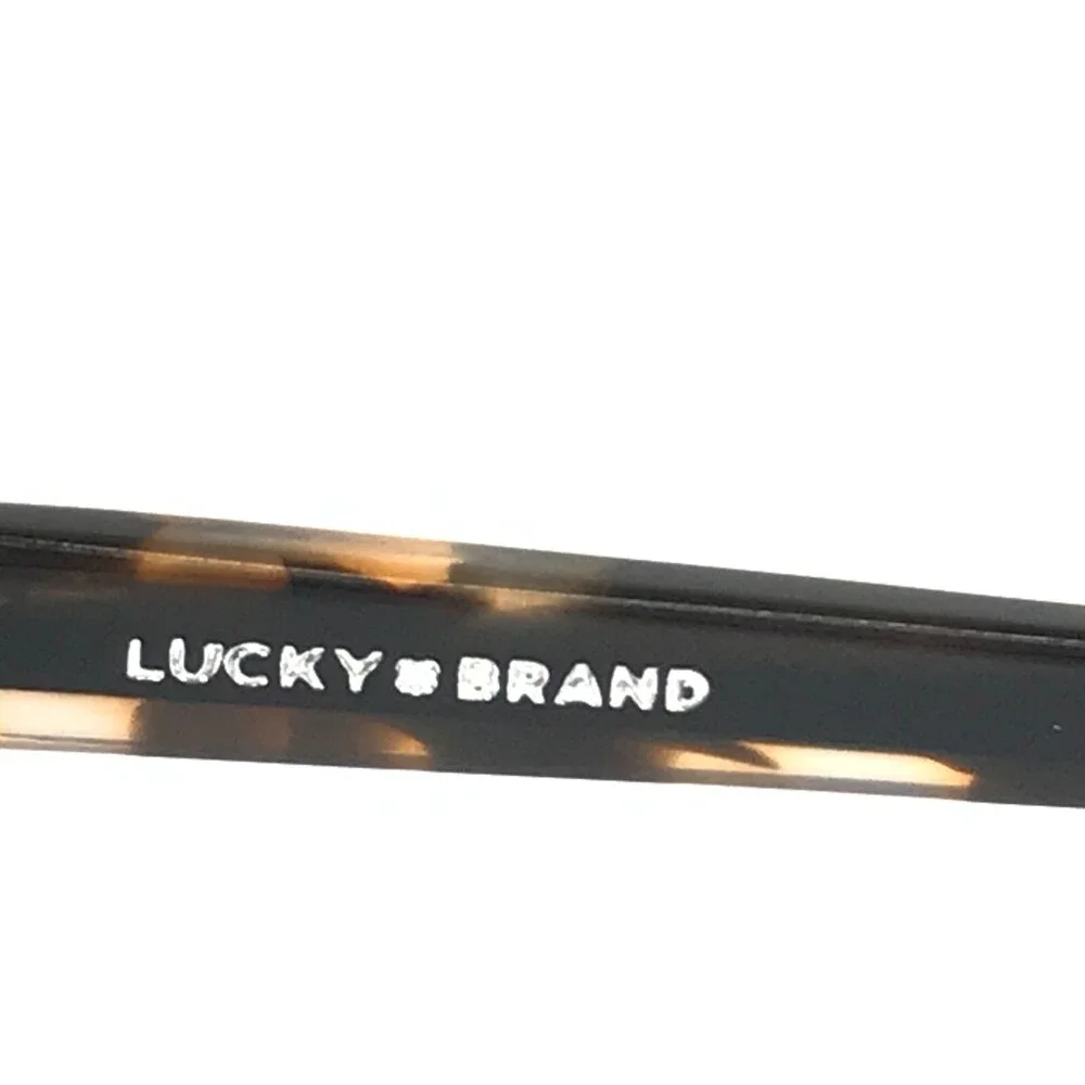 Lucky Brand Eyeglasses Frames D223 BLACK Tortoise Round Full Rim 53-17-140